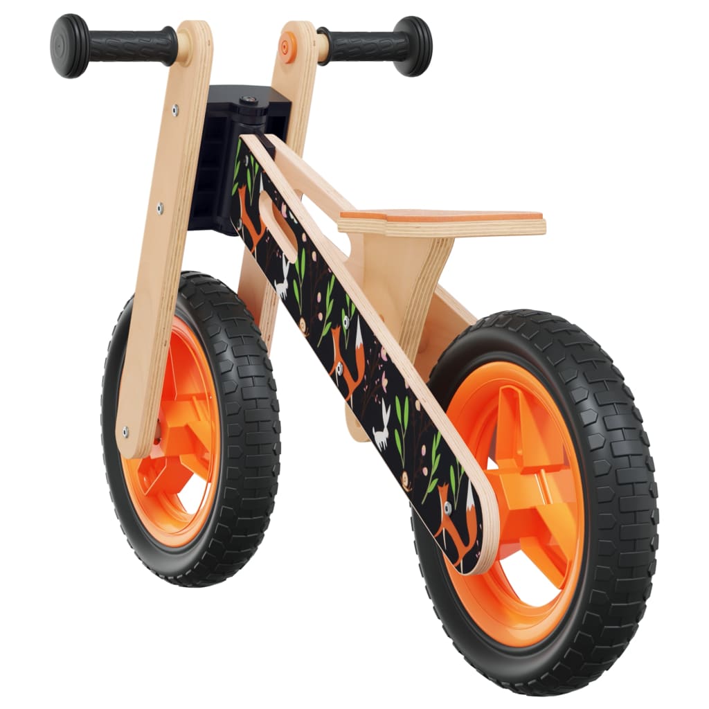 vidaXL egyensúlyozó-kerékpár gyerekeknek narancssárga nyomattal