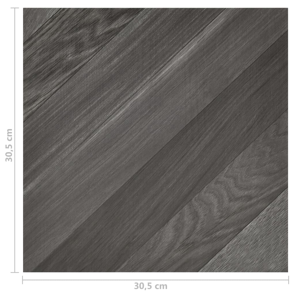 vidaXL 55 db szürke csíkos öntapadó PVC padlólap 5,11 m²
