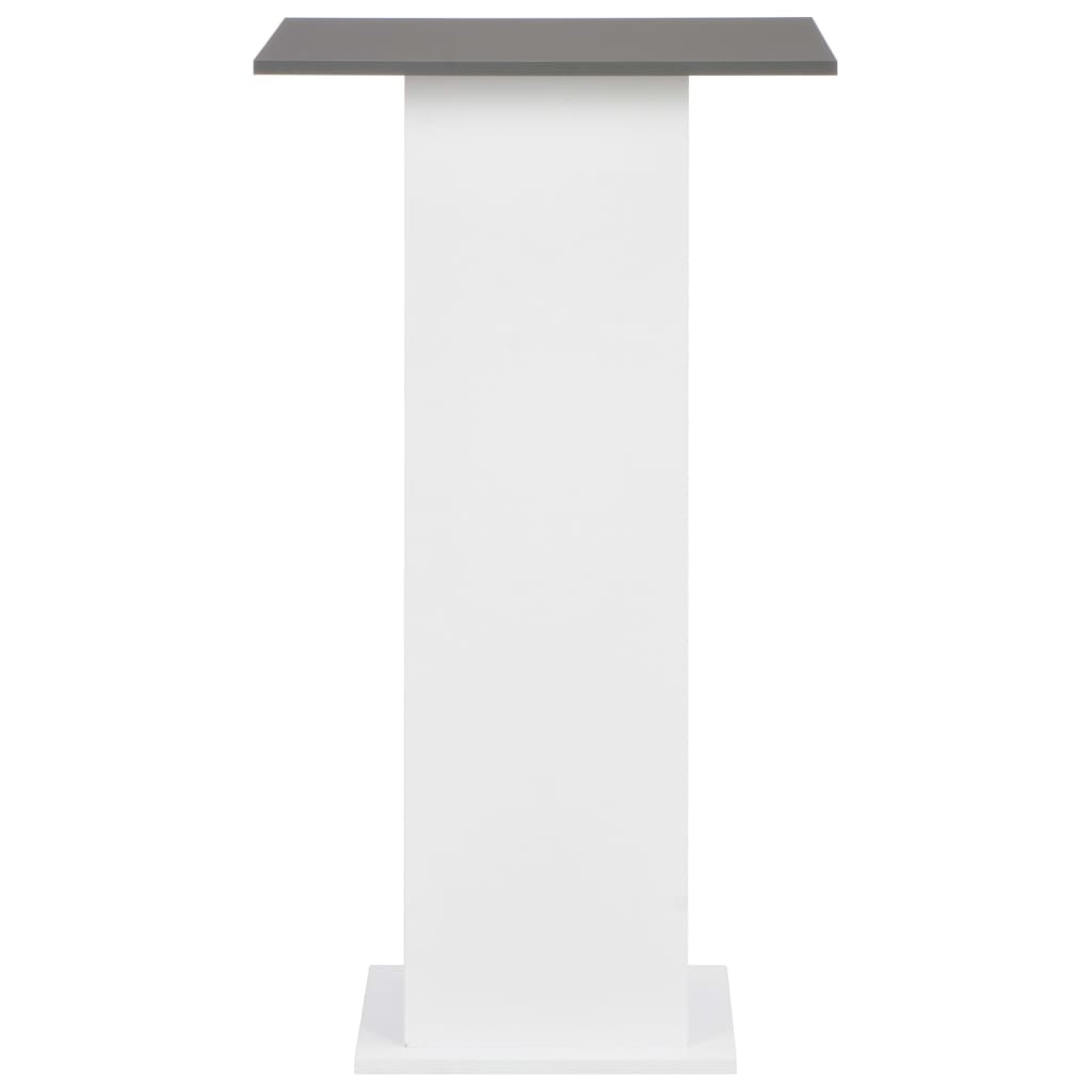 vidaXL fehér és antracitszürke bárasztal 60 x 60 x 110 cm