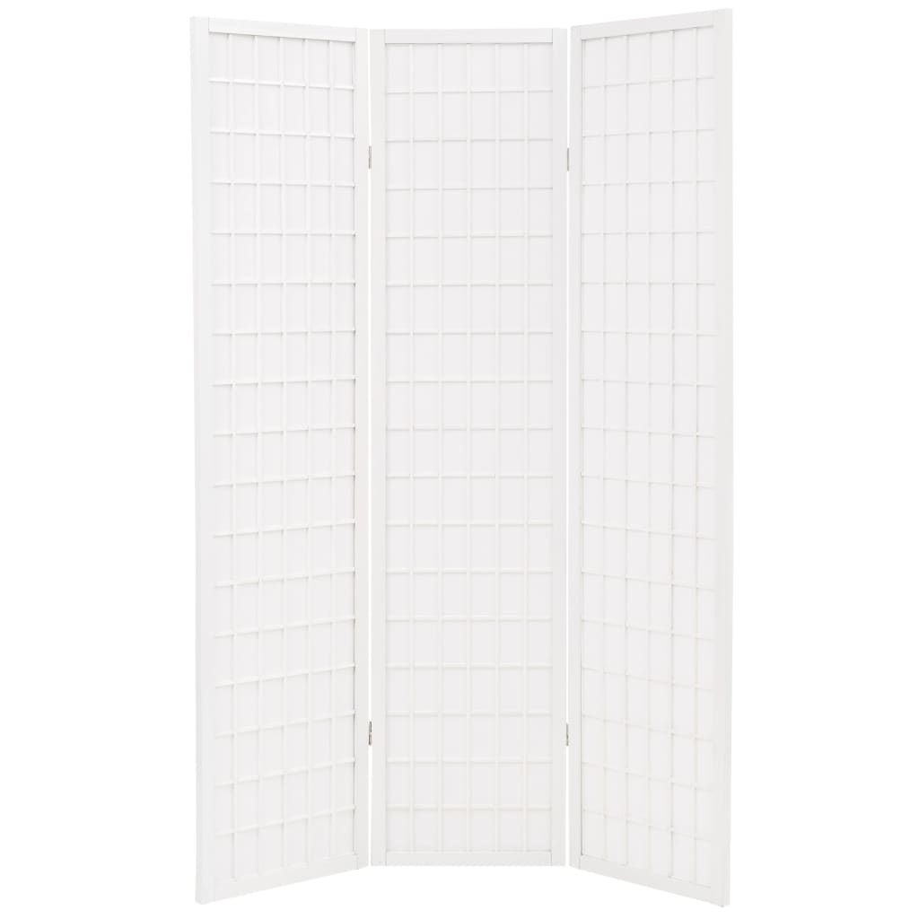 vidaXL 3 paneles, fehér, japán stílusú paraván 120 x 170 cm