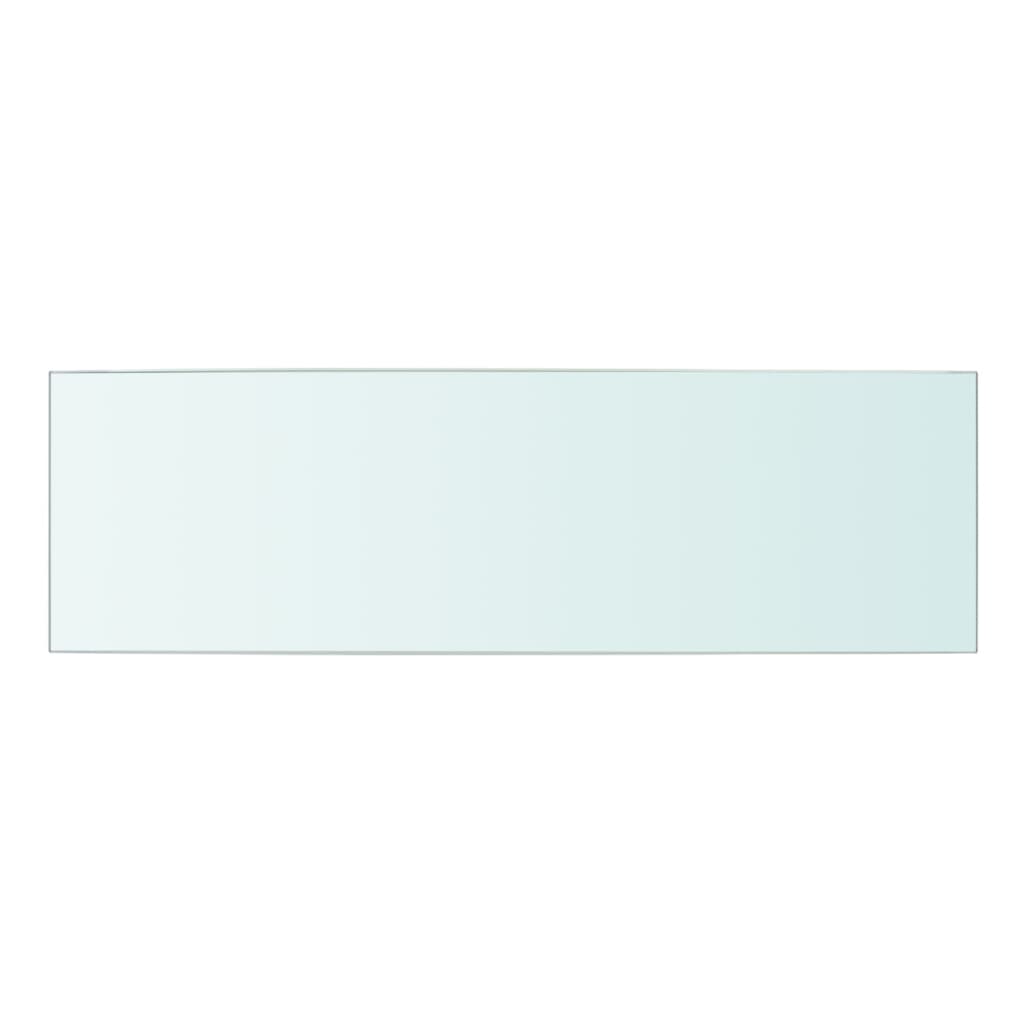vidaXL 50x15 cm átlátszó panel üvegpolc