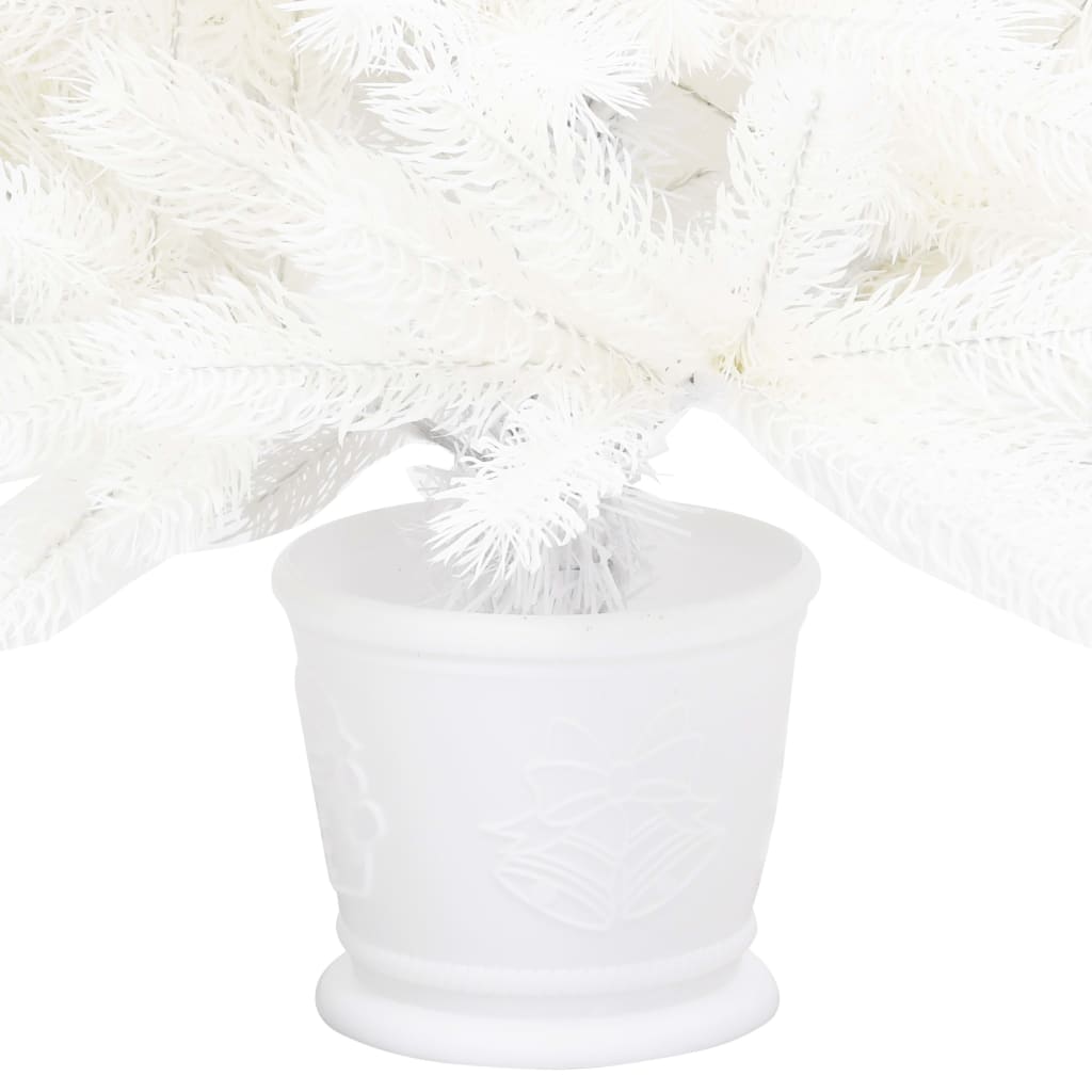 vidaXL fehér műkarácsonyfa élethű tűlevelekkel 90 cm