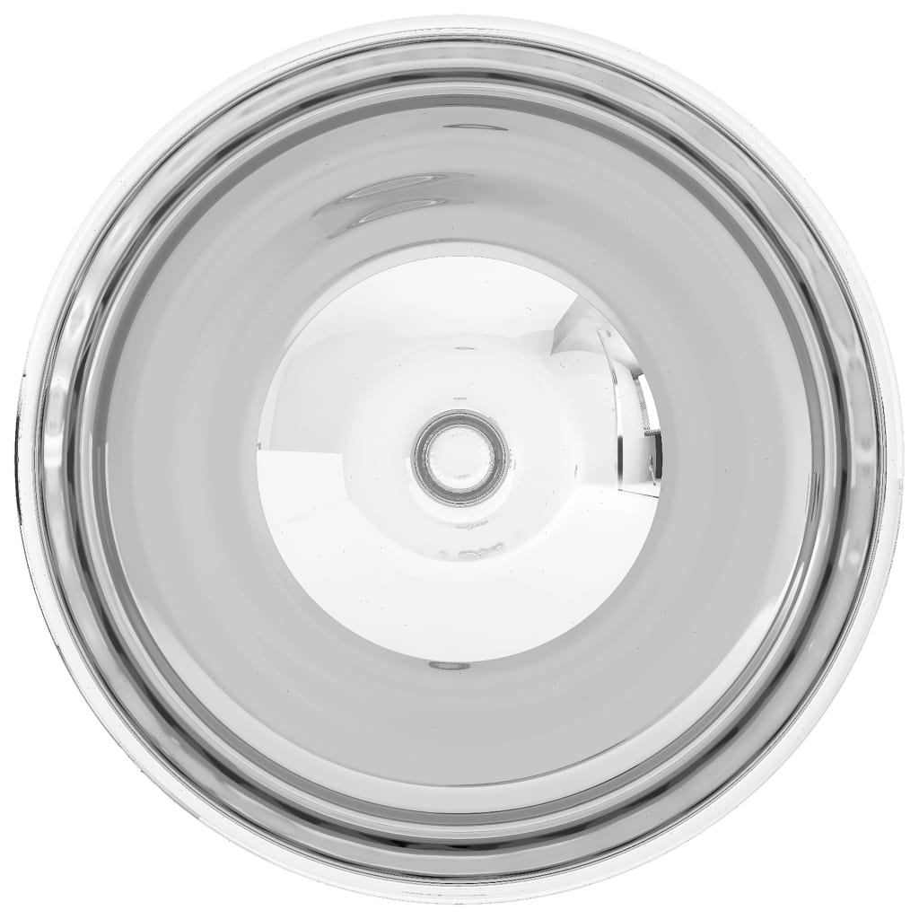 vidaXL ezüstszínű kerámia mosdókagyló 32,5 x 14 cm