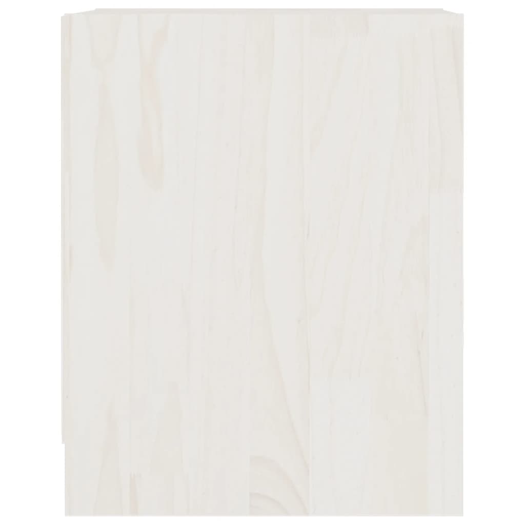vidaXL 2 db fehér tömör fenyőfa éjjeliszekrény 35,5 x 33,5 x 41,5 cm