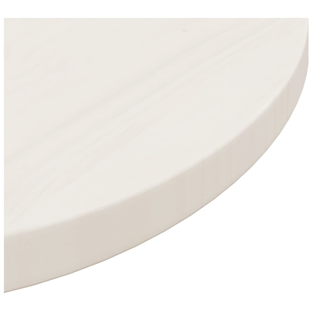 vidaXL fehér tömör fenyőfa asztallap Ø50 x 2,5 cm