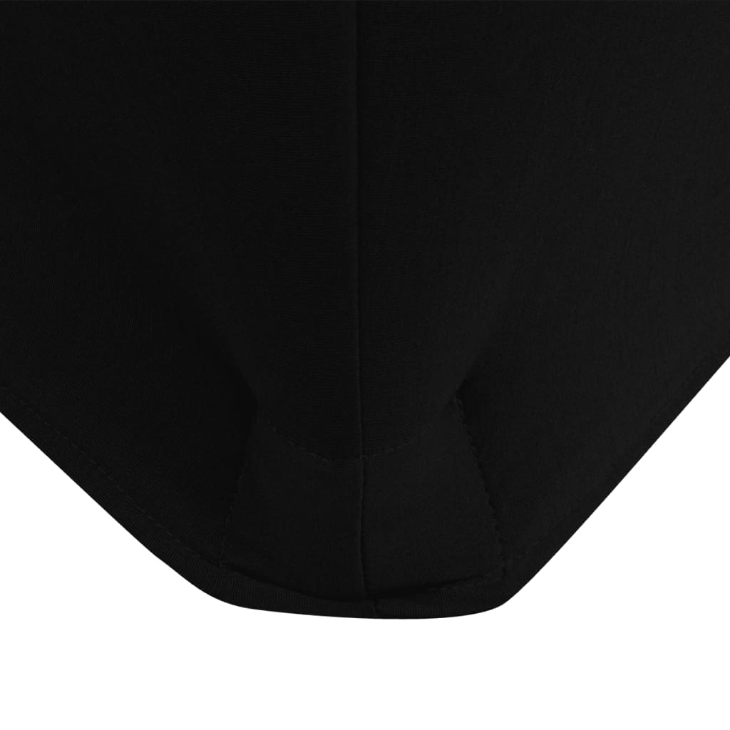 vidaXL Sztreccs asztal védőhuzat 2 db 183x76x74 cm fekete