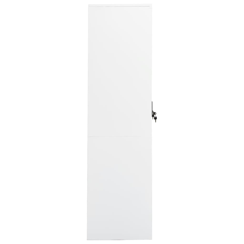 vidaXL fehér acél ruhásszekrény 80 x 50 x 180 cm