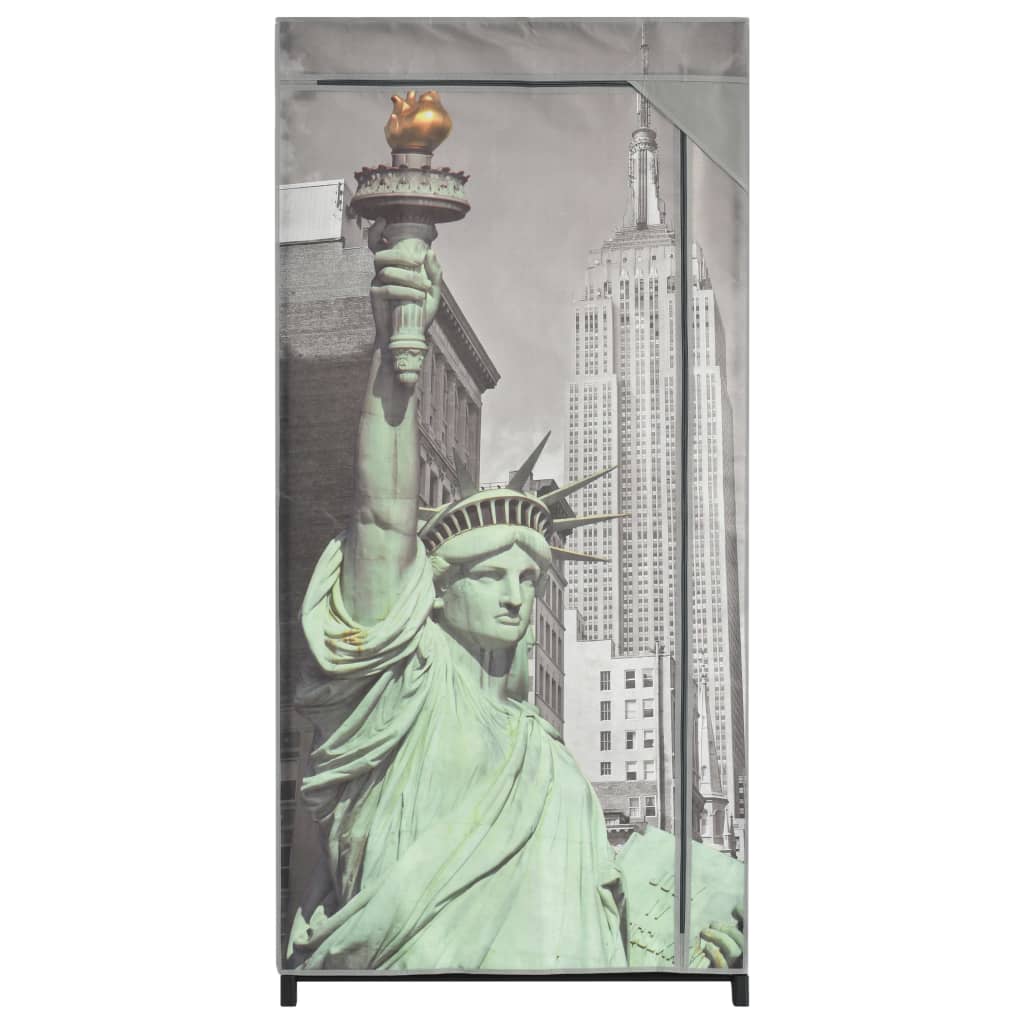 vidaXL New York szövet ruhásszekrény 75 x 45 x 160 cm