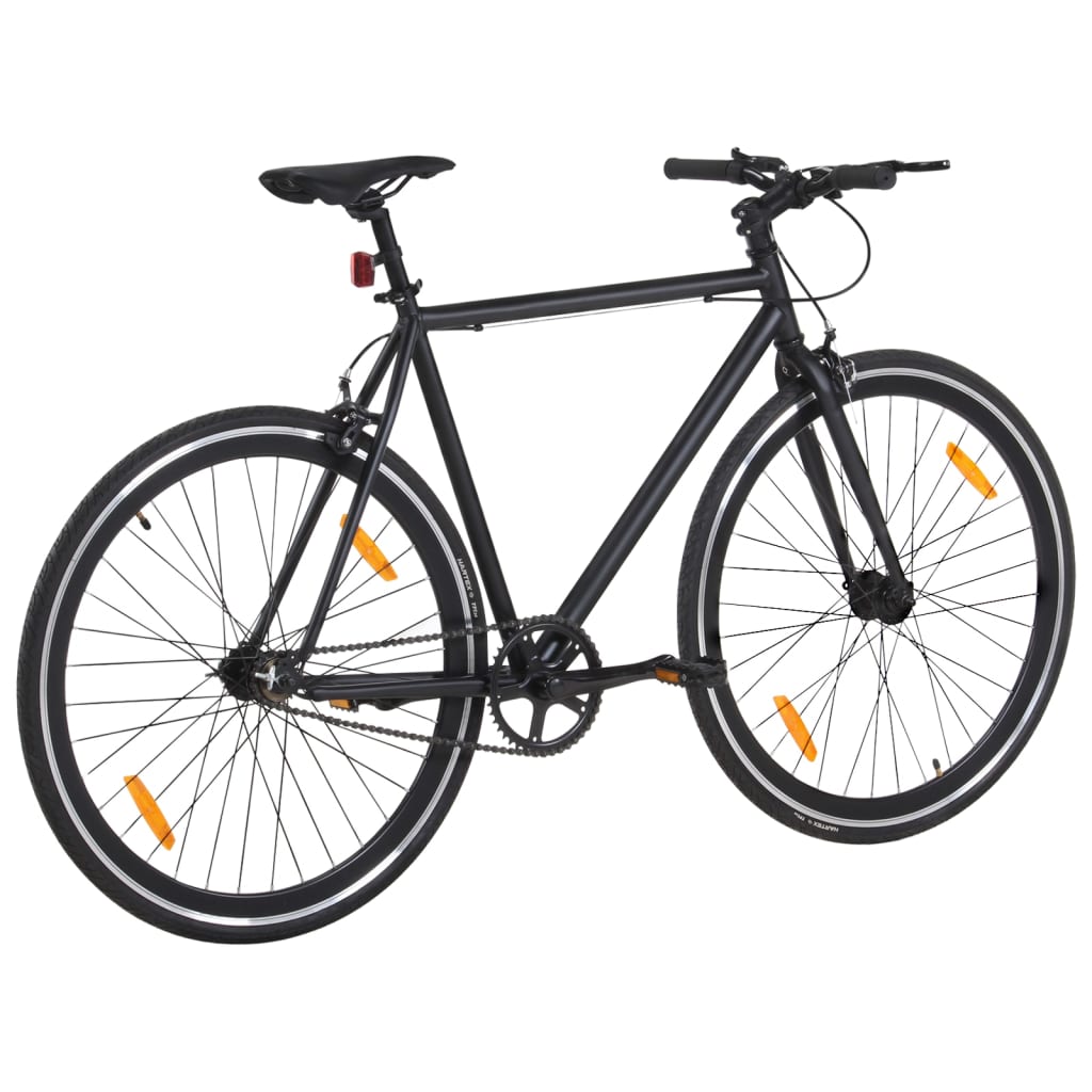 vidaXL fekete örökhajtós kerékpár 700c 55 cm