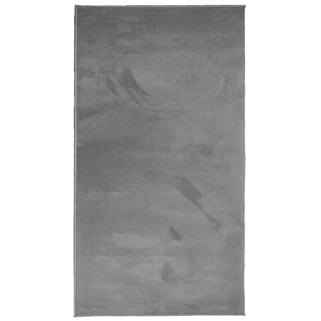 vidaXL OVIEDO antracitszürke rövid szálú szőnyeg 60 x 110 cm