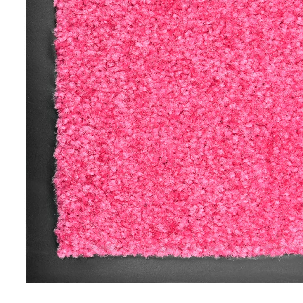 vidaXL rózsaszín kimosható lábtörlő 60 x 90 cm