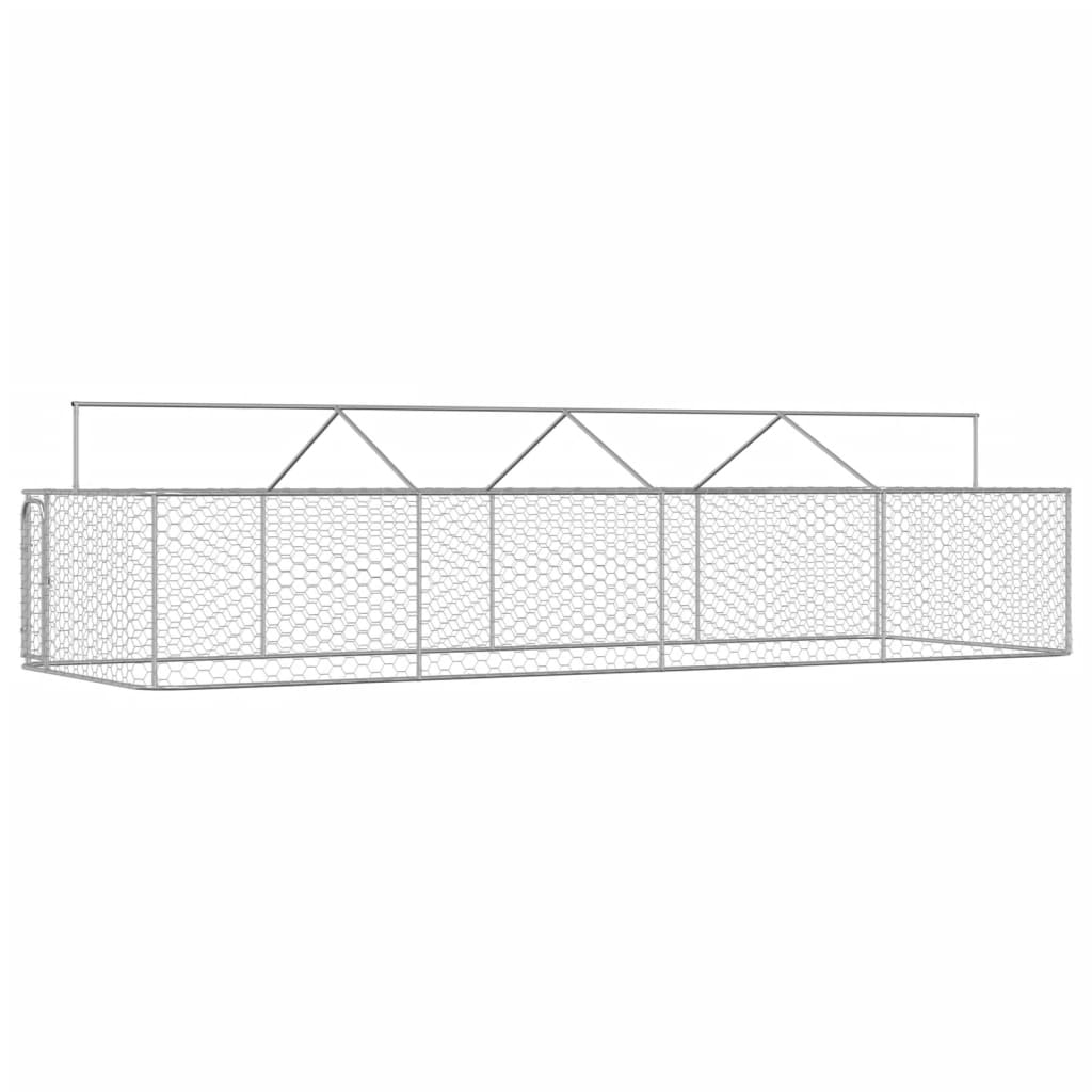 vidaXL kültéri kutyakennel tetővel 600 x 200 x 150 cm