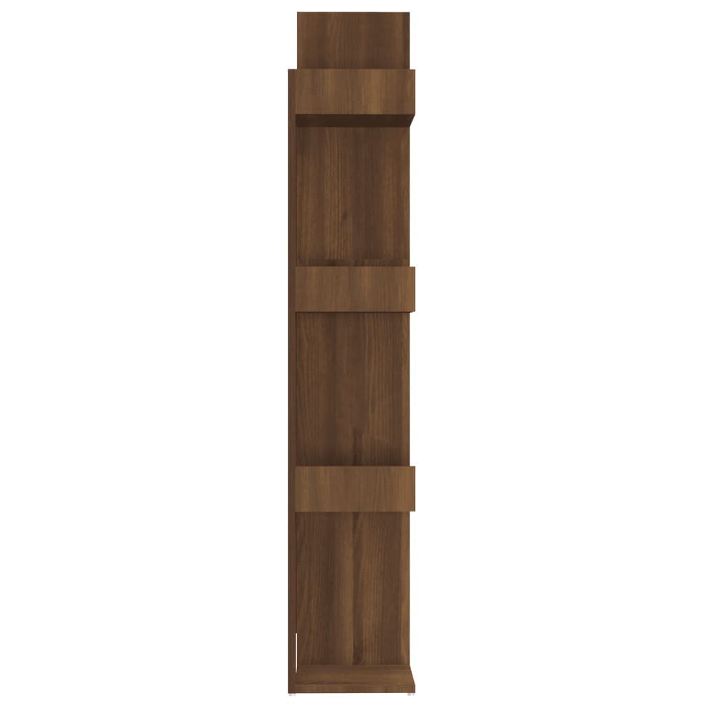 vidaXL barna tölgyszínű szerelt fa könyvszekrény 86 x 25,5 x 140 cm