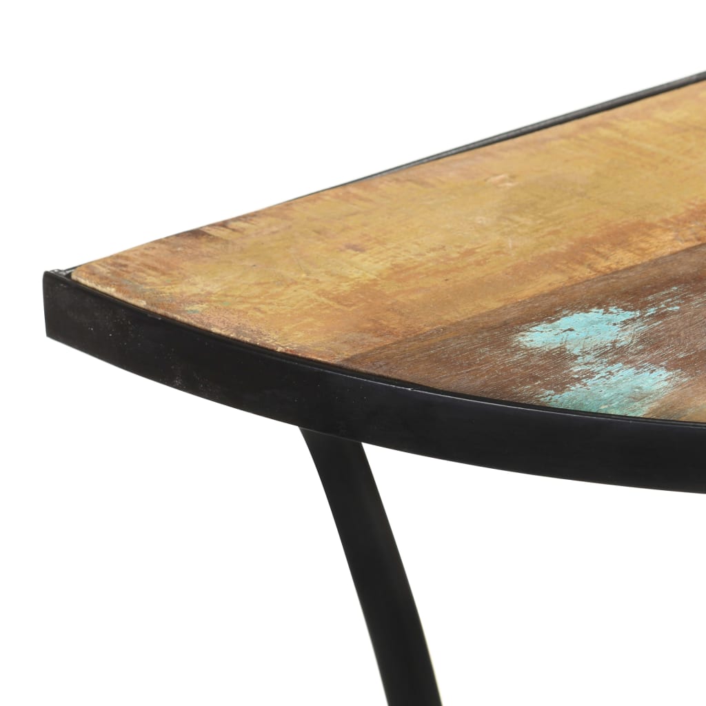 vidaXL tömör újrahasznosított fa kisasztal 110 x 40 x 77 cm
