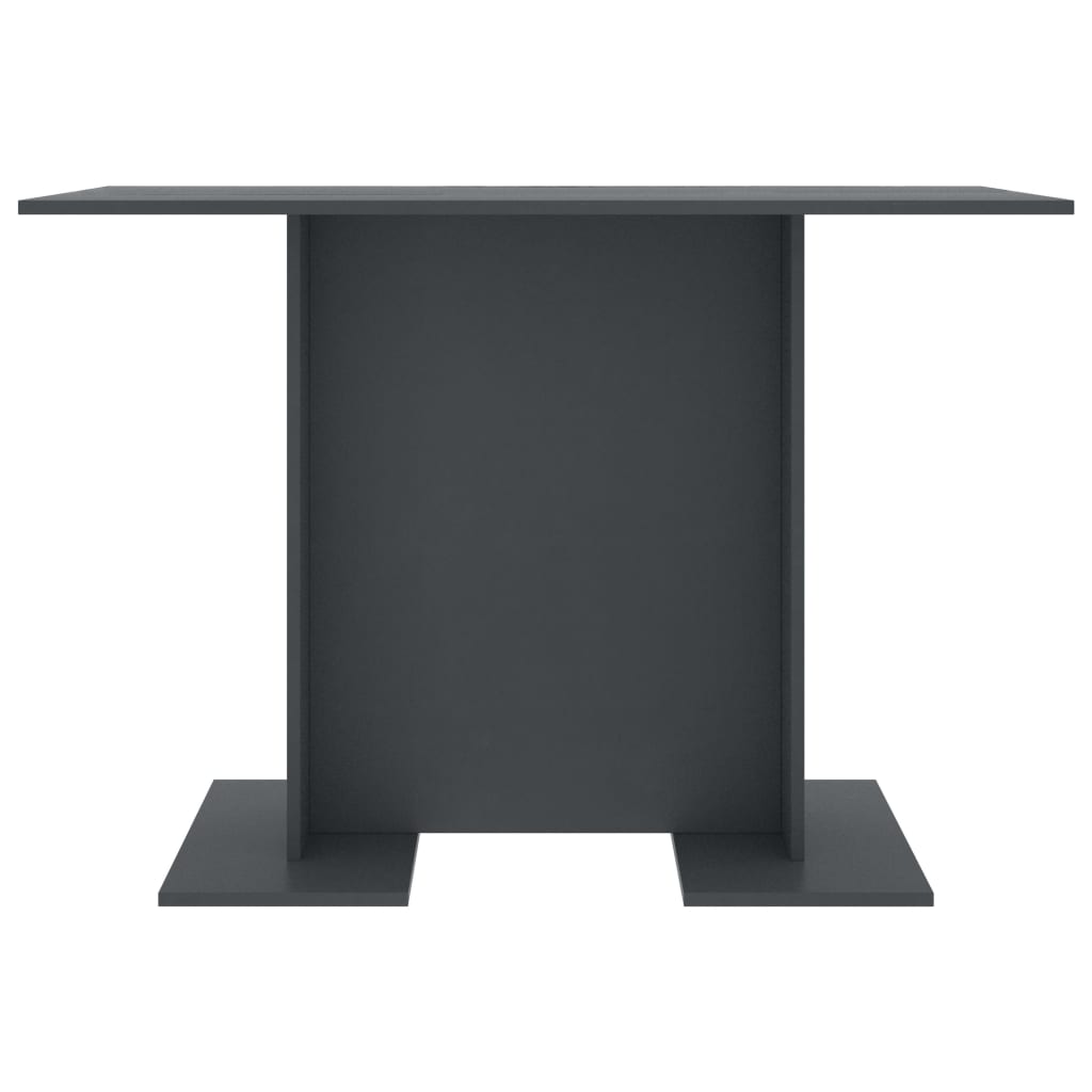 vidaXL szürke szerelt fa étkezőasztal 110 x 60 x 75 cm