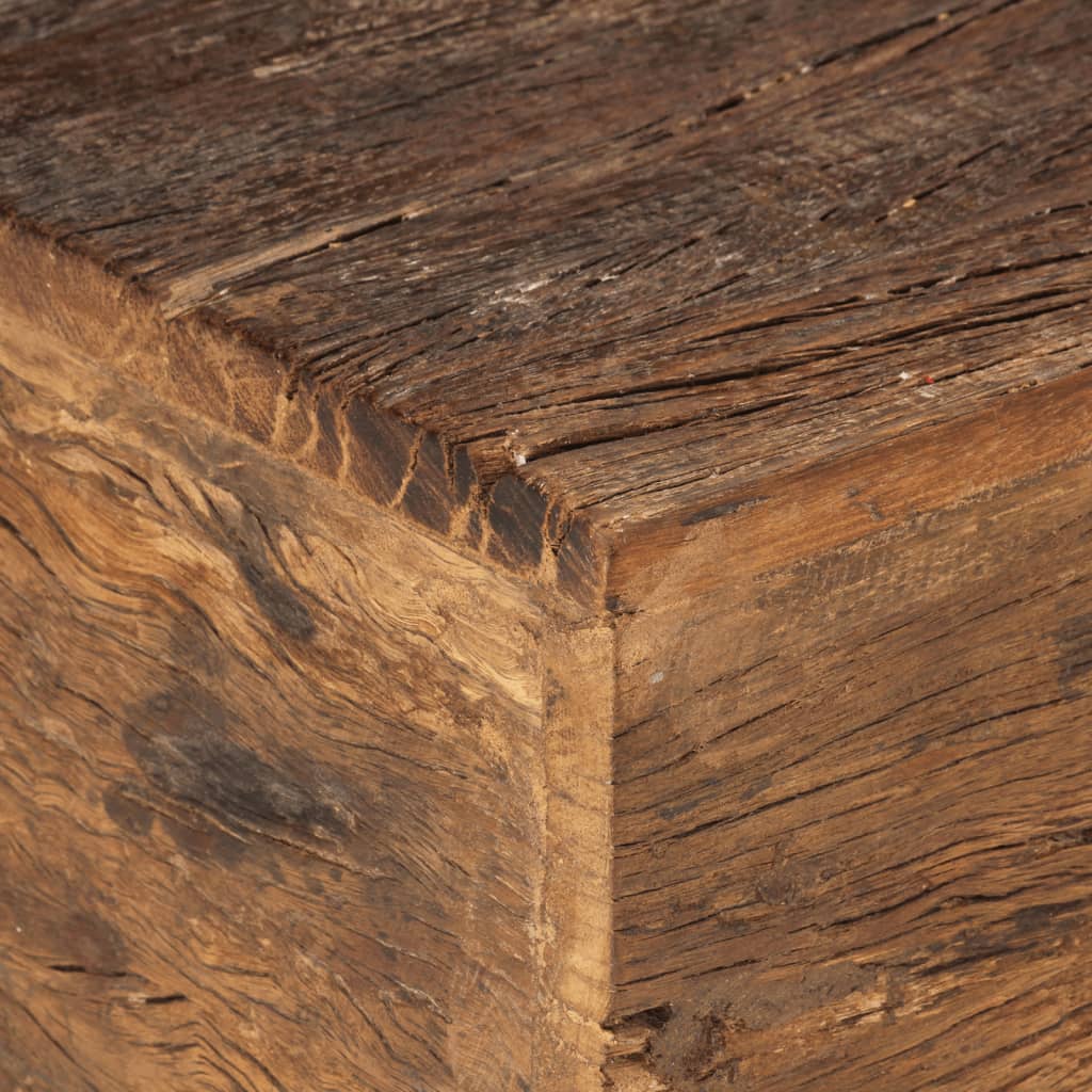 vidaXL tömör újrahasznosított fa pad 110 cm