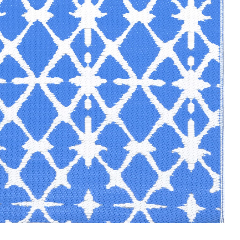 vidaXL kék-fehér PP kültéri szőnyeg 160 x 230 cm