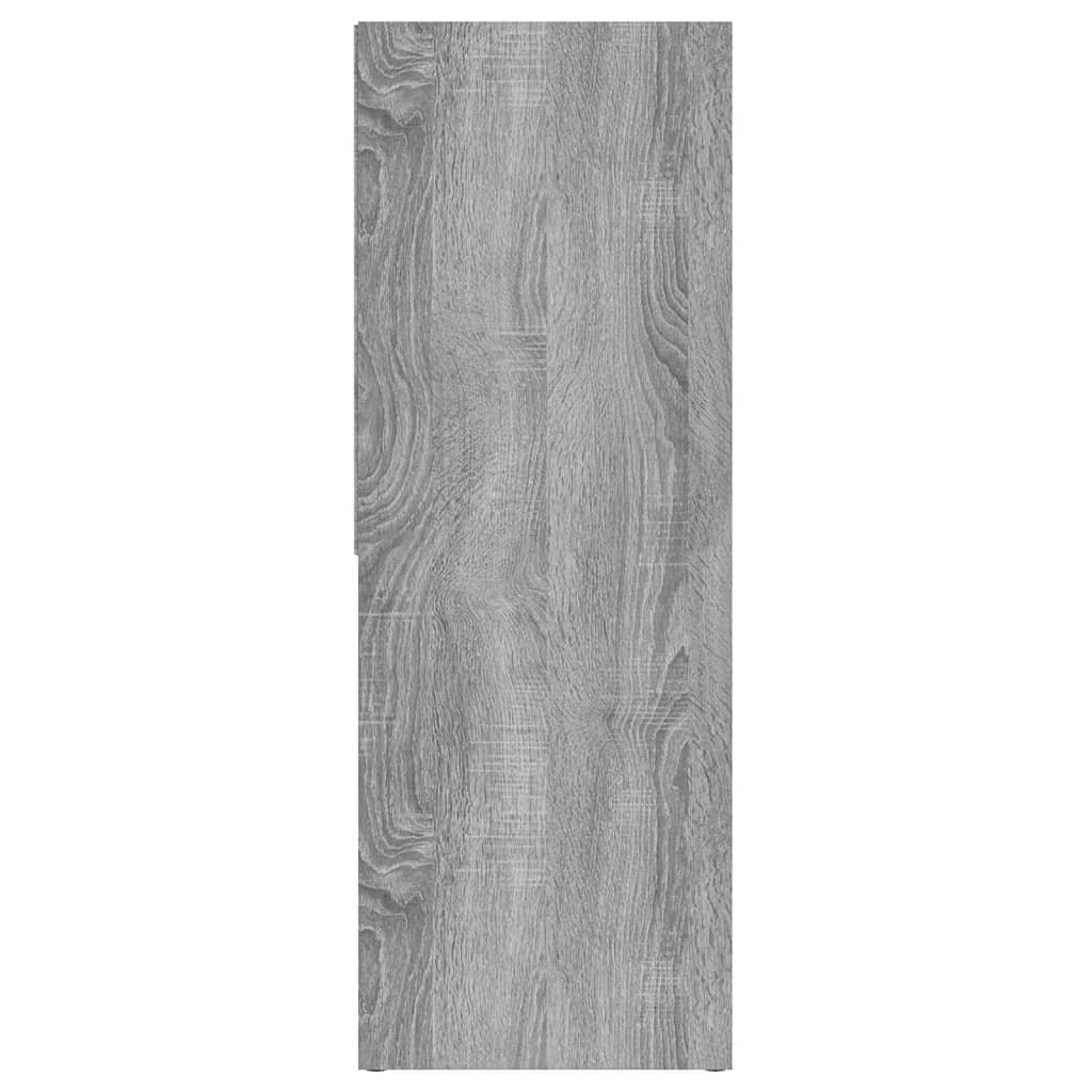 vidaXL szürke sonoma színű szerelt fa könyvszekrény 67 x 24 x 161 cm