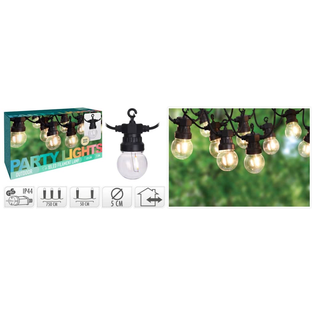 ProGarden 20 izzós kerti LED fénysor 24 V