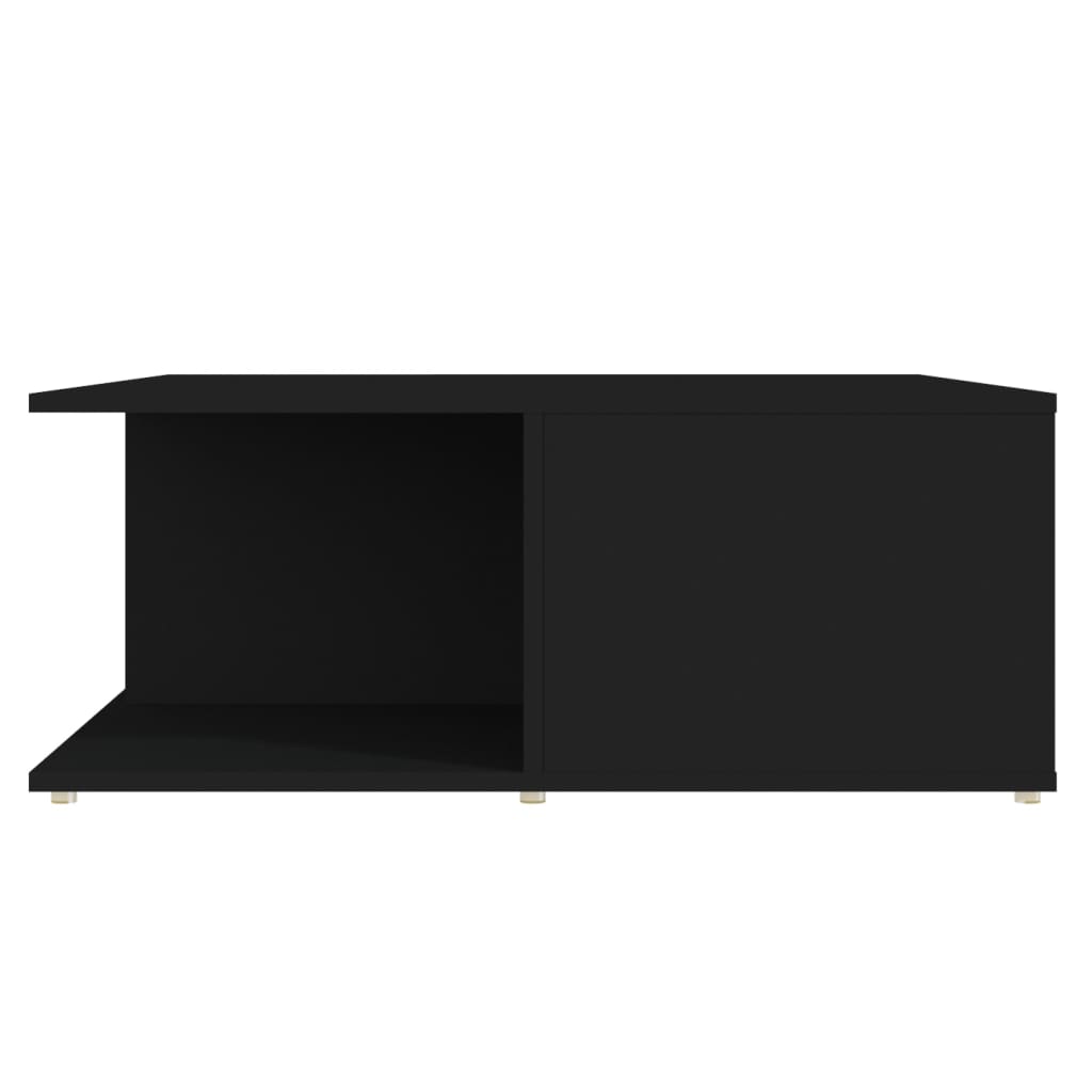 vidaXL fekete forgácslap dohányzóasztal 80 x 80 x 31 cm