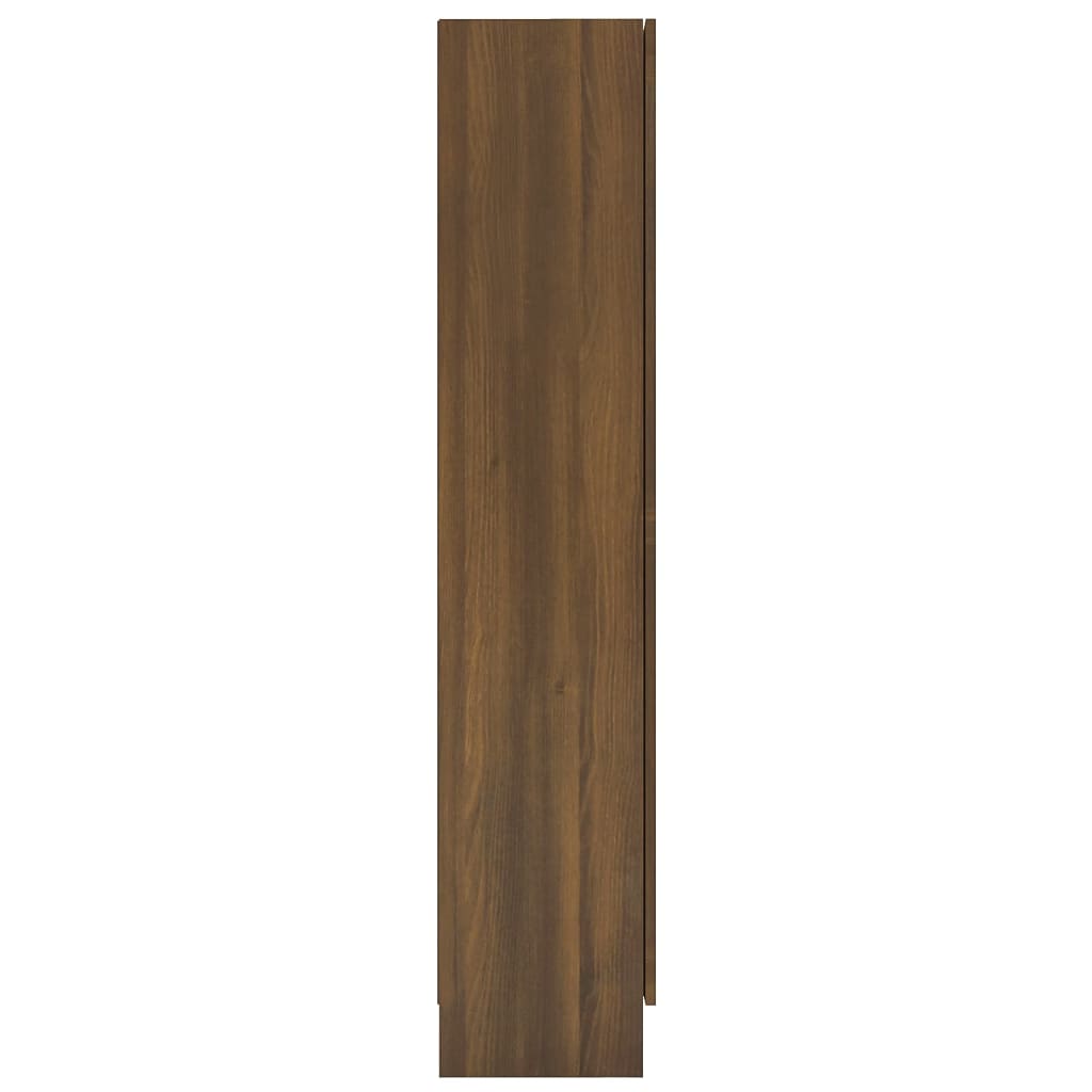 vidaXL barna tölgy színű szerelt fa vitrinszekrény 82,5x30,5x150 cm