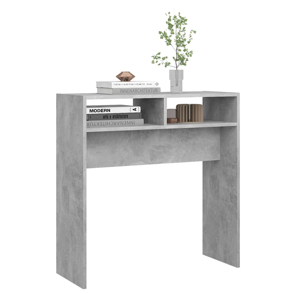 vidaXL betonszürke forgácslap tálalóasztal 78 x 30 x 80 cm