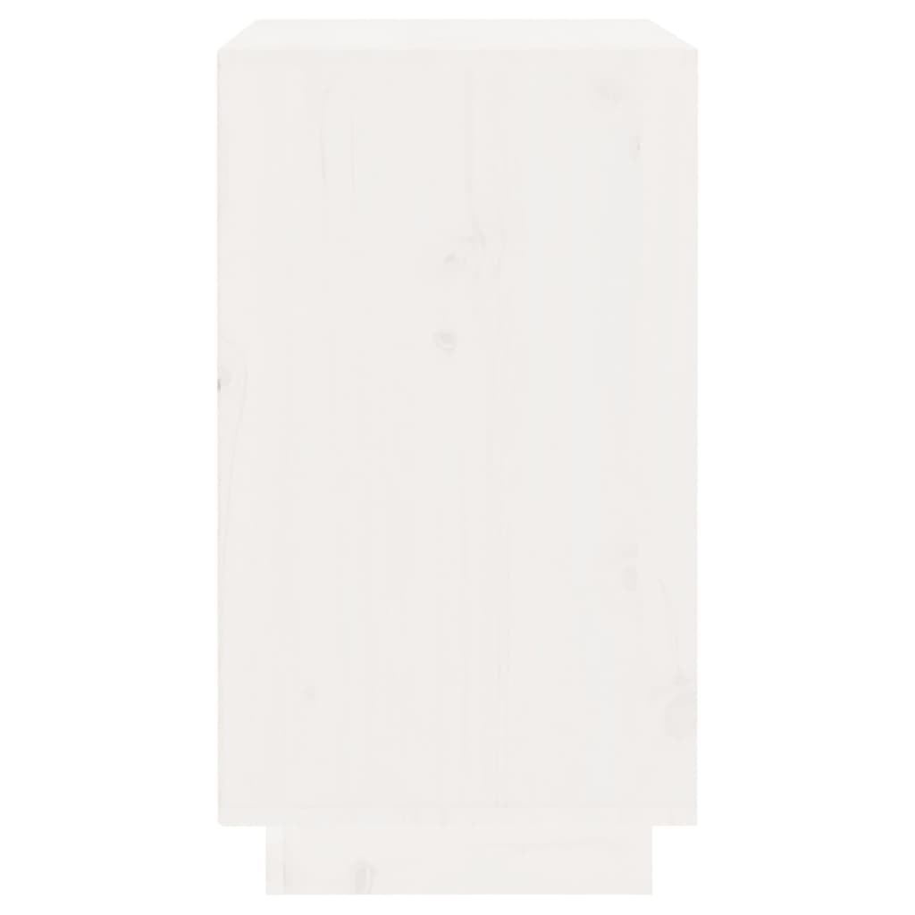 vidaXL fehér tömör fenyőfa borszekrény 55,5x34x61 cm