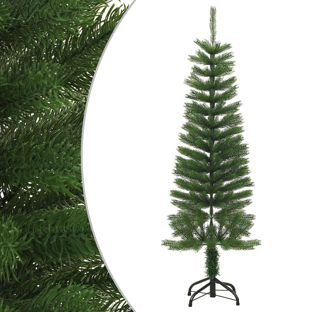 vidaXL vékony polietilén műkarácsonyfa állvánnyal 120 cm