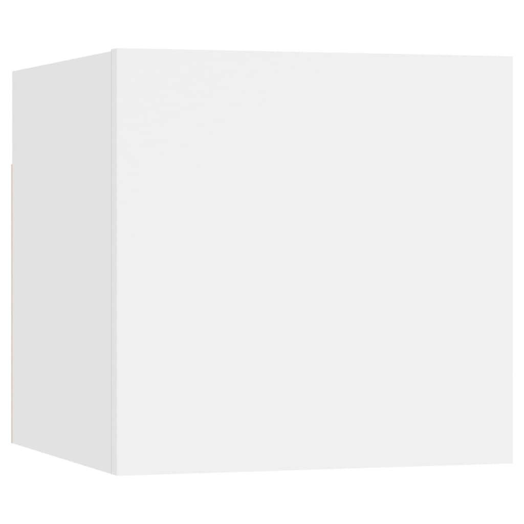 vidaXL 2 db fehér falra szerelhető TV-szekrény 30,5 x 30 x 30 cm
