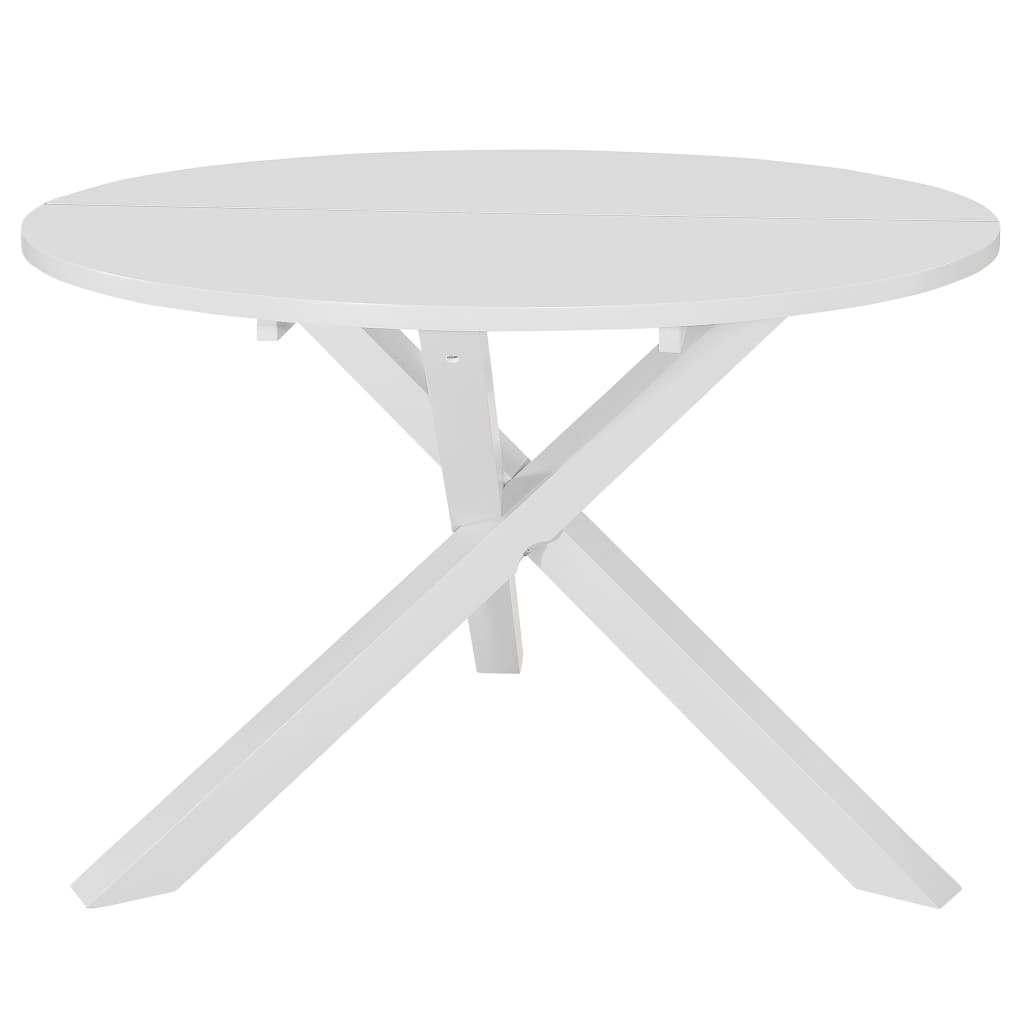 vidaXL fehér MDF étkezőasztal 120 x 75 cm