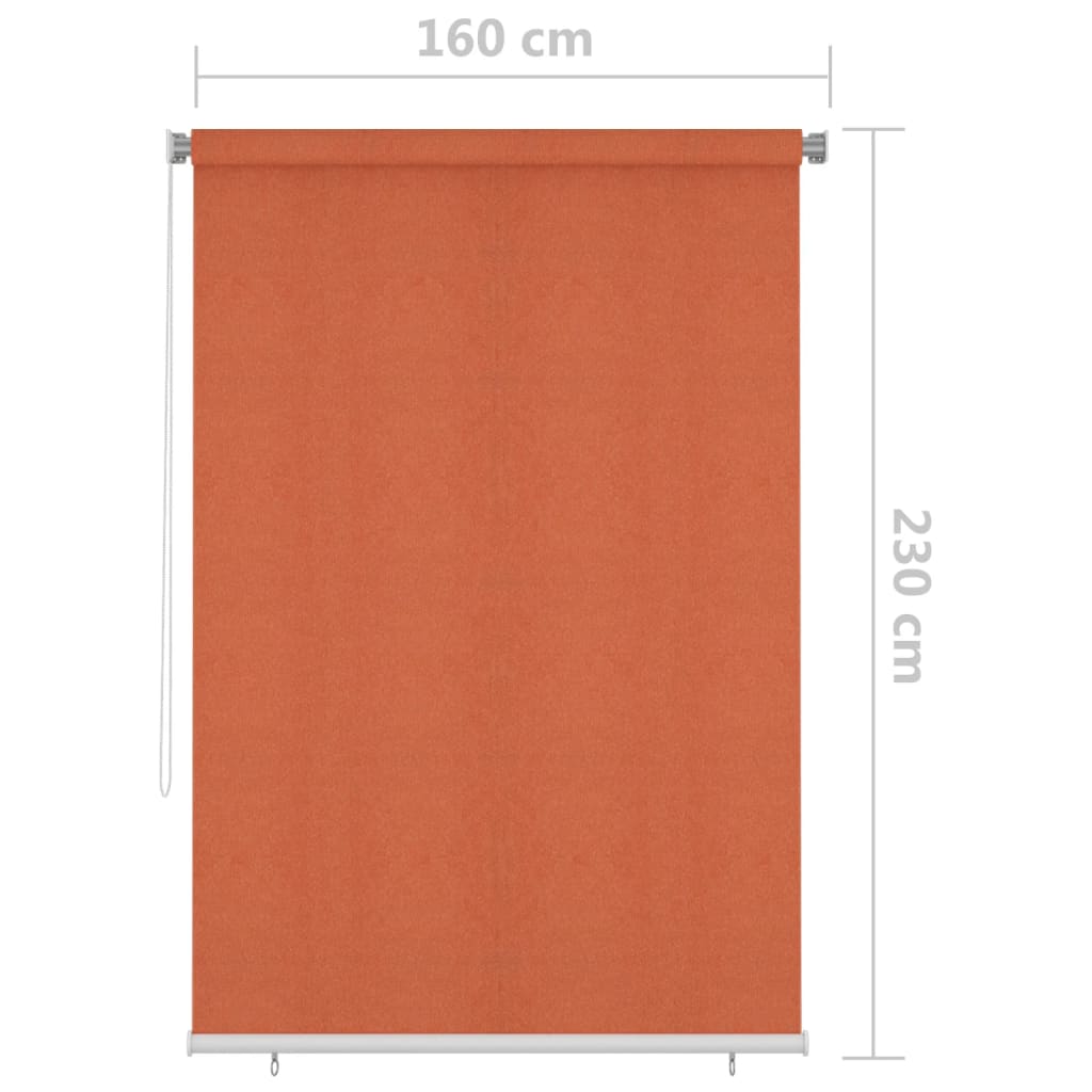 vidaXL narancssárga kültéri sötétítő roló 160 x 230 cm