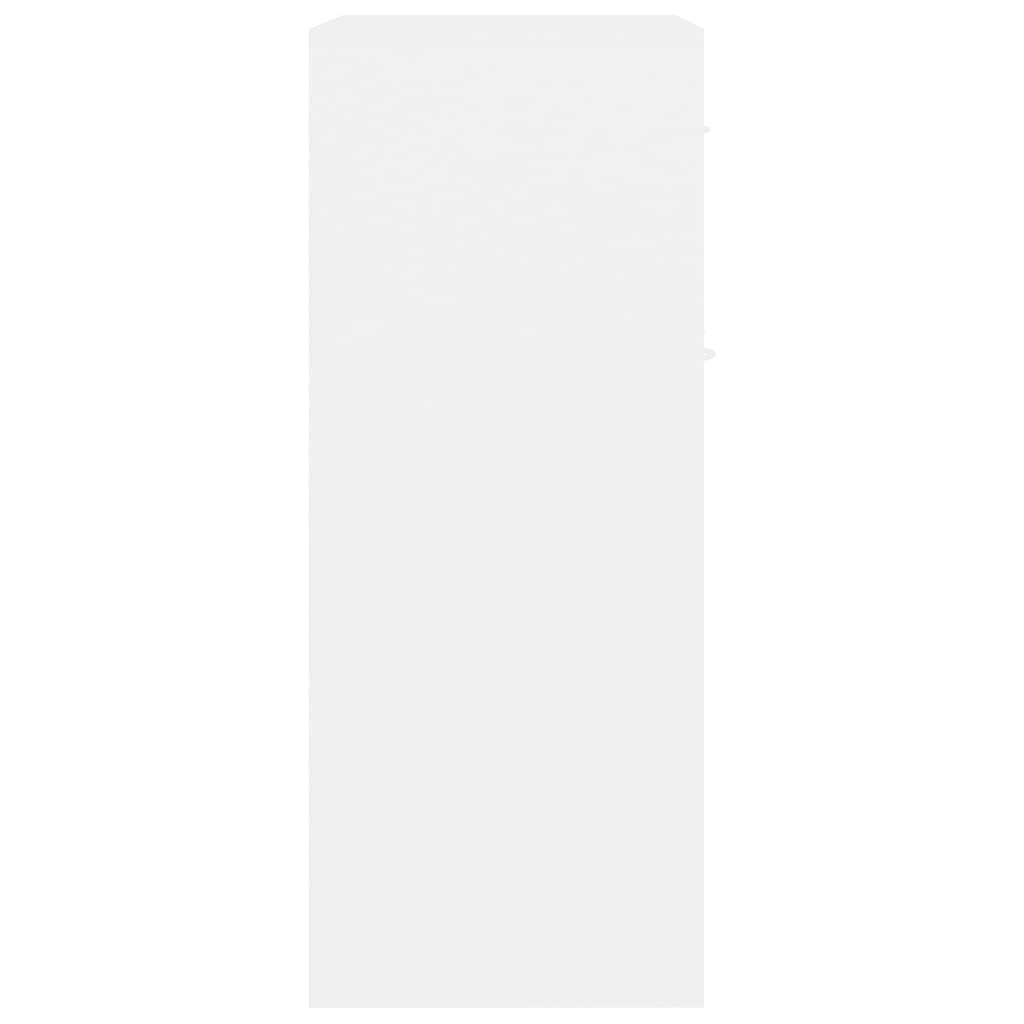 vidaXL fehér forgácslap tálalószekrény 60 x 30 x 75 cm