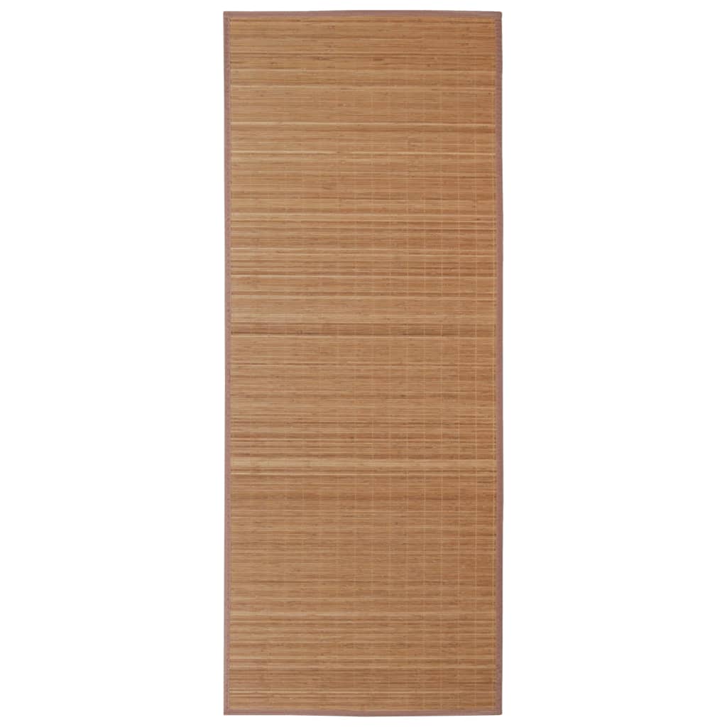 Négyszögletes barna bambusz szőnyeg 80 x 300 cm
