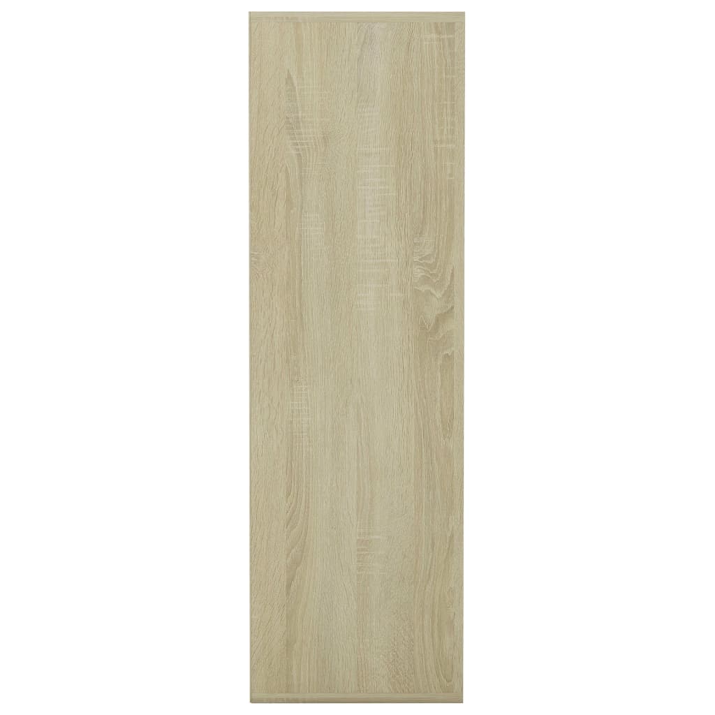 vidaXL fehér és sonoma színű szerelt fa könyvszekrény 98x29x97,5 cm