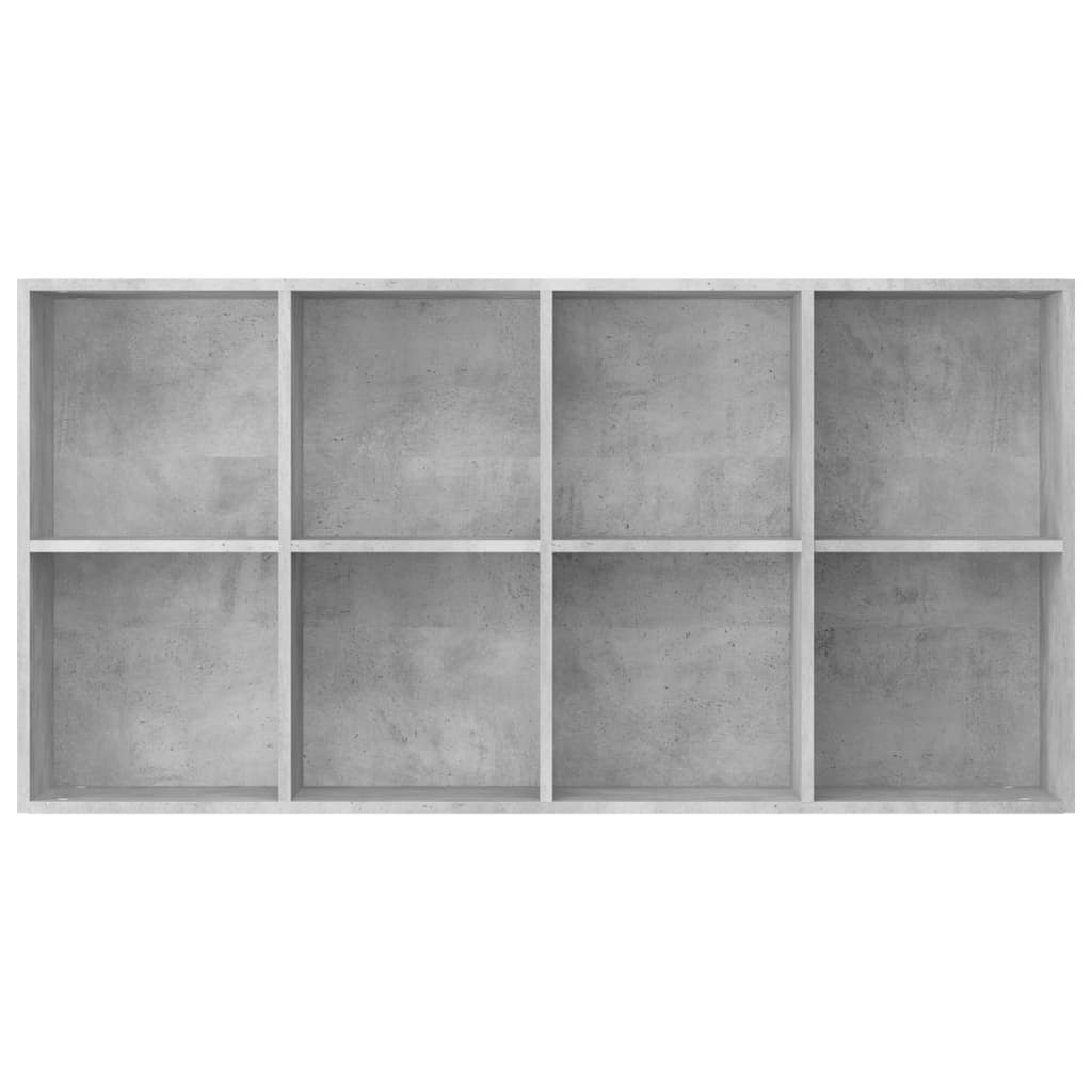 vidaXL betonszürke forgácslap könyv-/tálalószekrény 66 x 30 x 130 cm