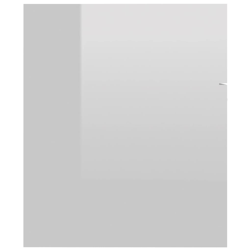 vidaXL magasfényű fehér forgácslap mosdószekrény 60 x 38,5 x 46 cm