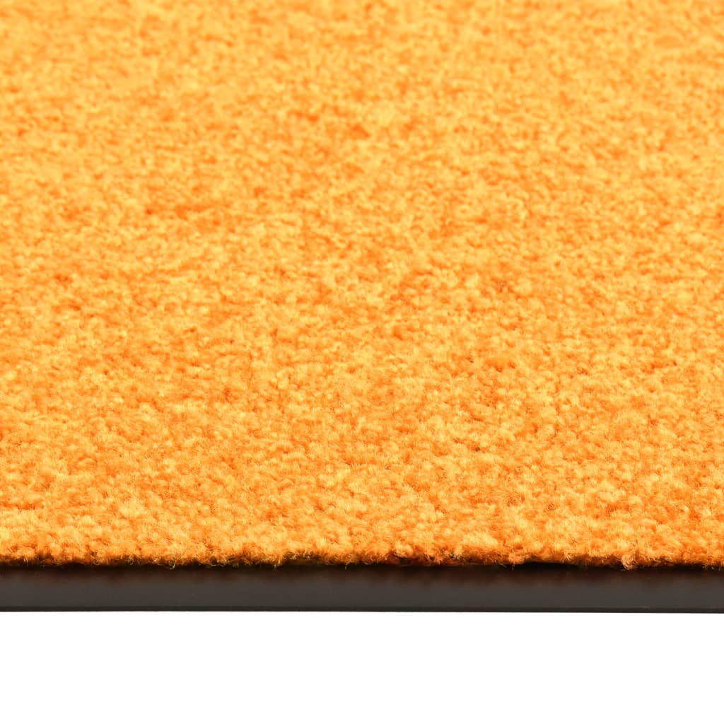 vidaXL narancssárga kimosható lábtörlő 60 x 90 cm