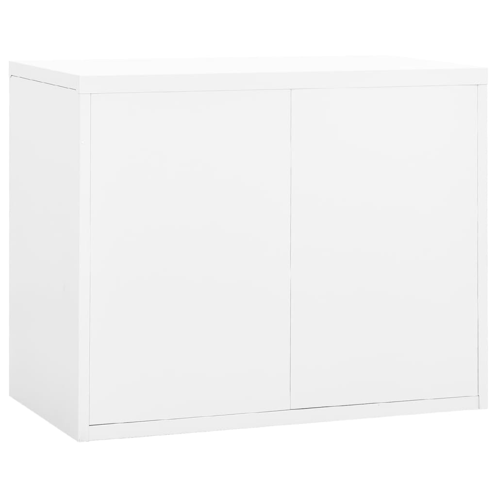vidaXL fehér acél irattartó szekrény 90 x 46 x 72,5 cm
