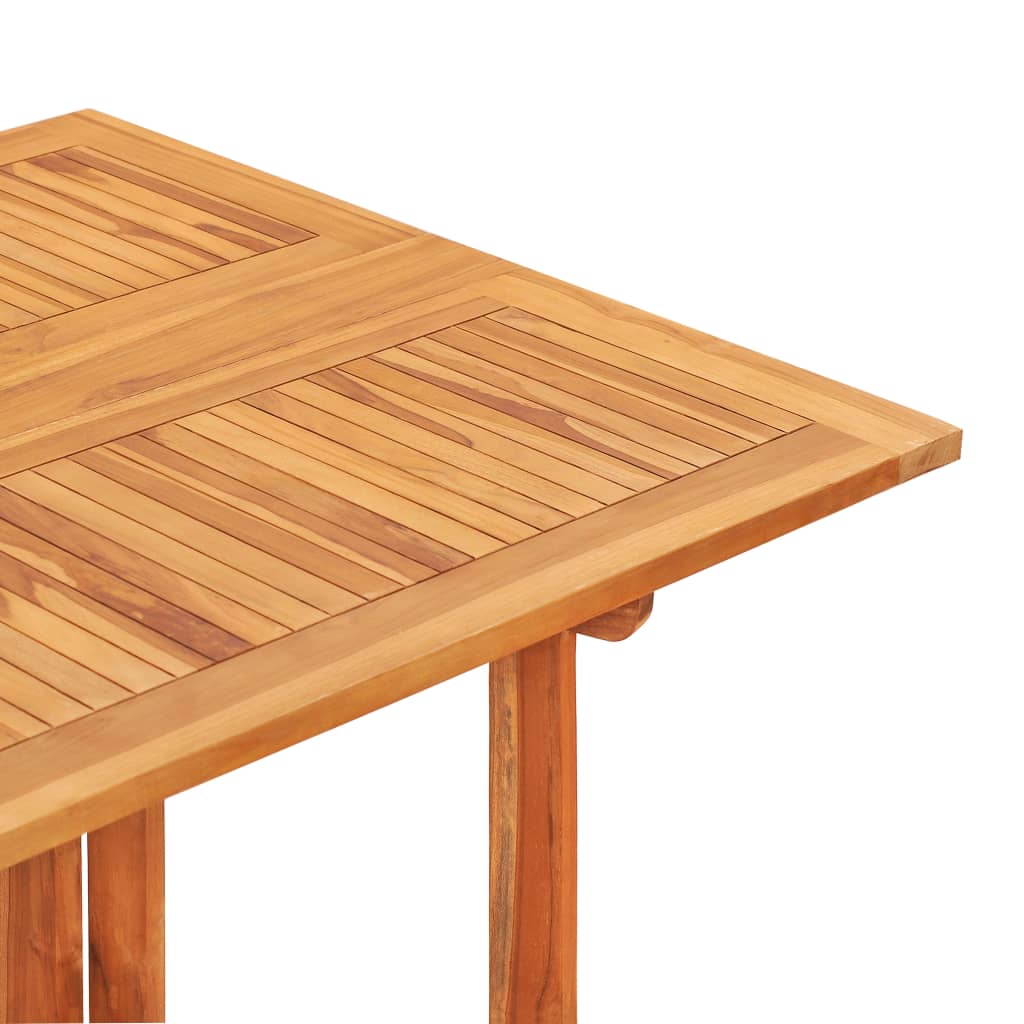 vidaXL tömör tíkfa lehajtható lapú kerti asztal 150 x 90 x 75 cm
