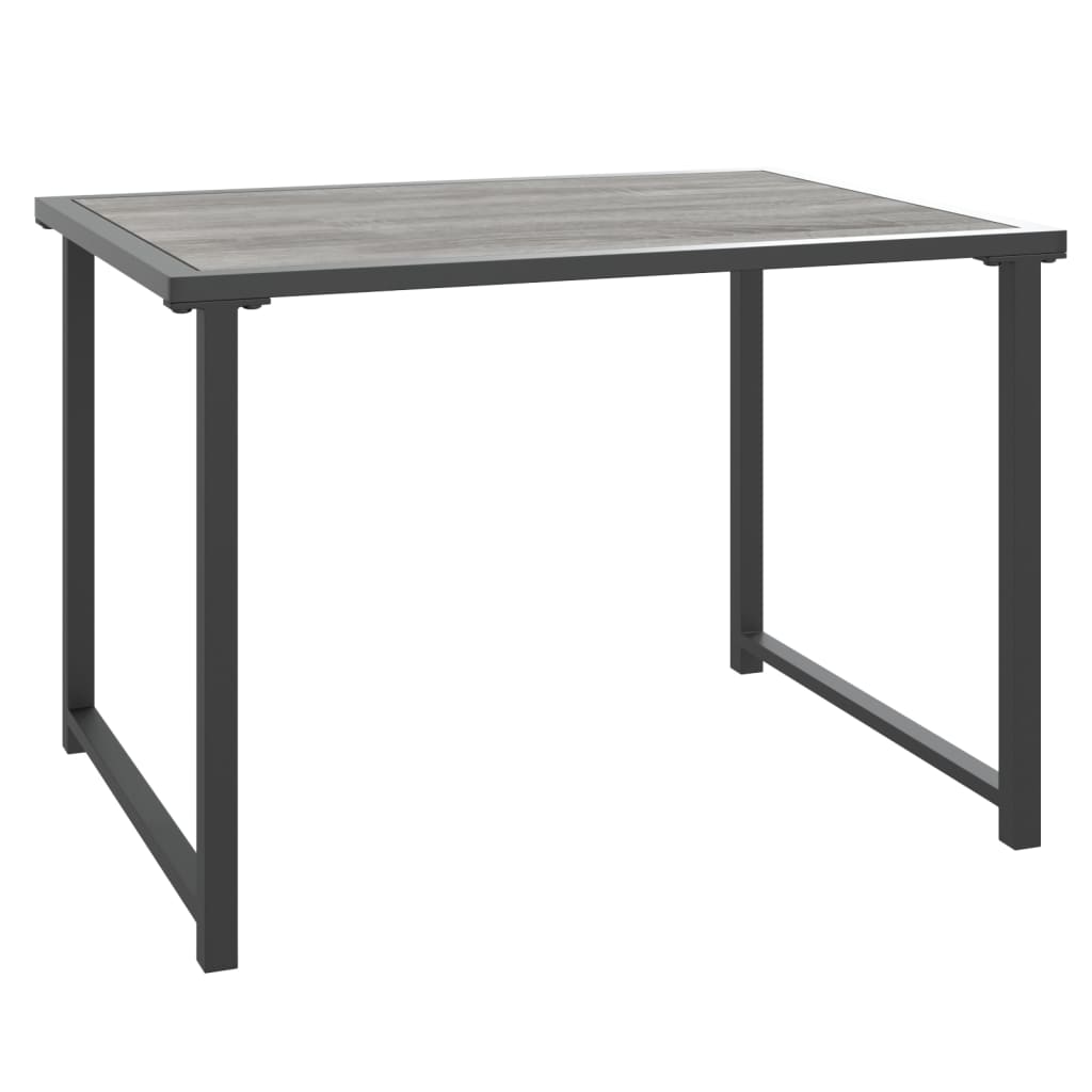 vidaXL antracitszürke acél kerti asztal 55x40x37 cm