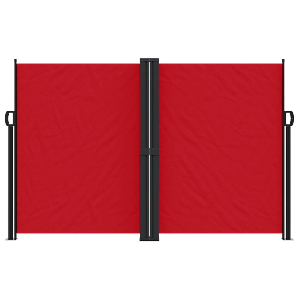 vidaXL piros behúzható oldalsó napellenző 160 x 1200 cm