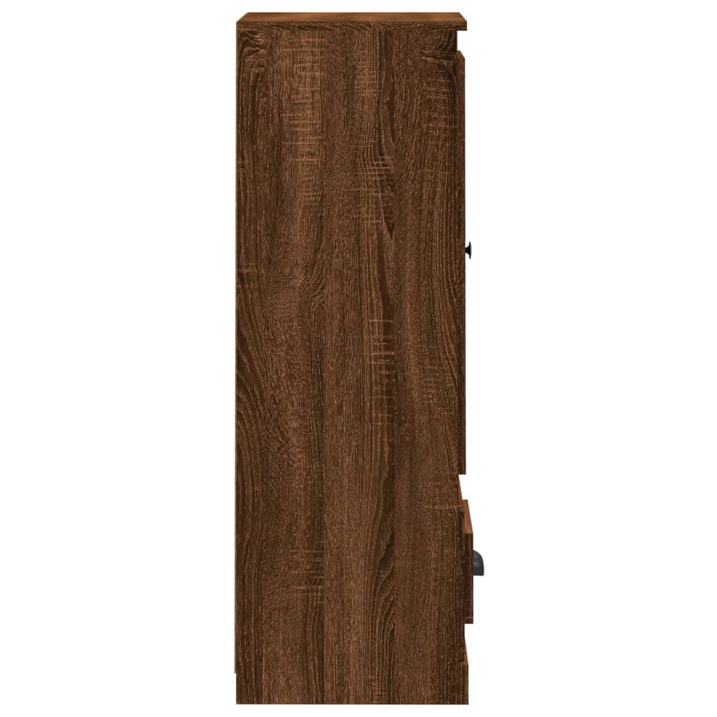 vidaXL barna tölgy színű szerelt fa magasszekrény 36x35,5x103,5 cm