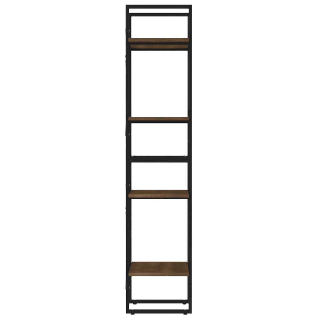vidaXL 4 szintes barna tölgy színű fa könyvszekrény 40 x 30 x 140 cm