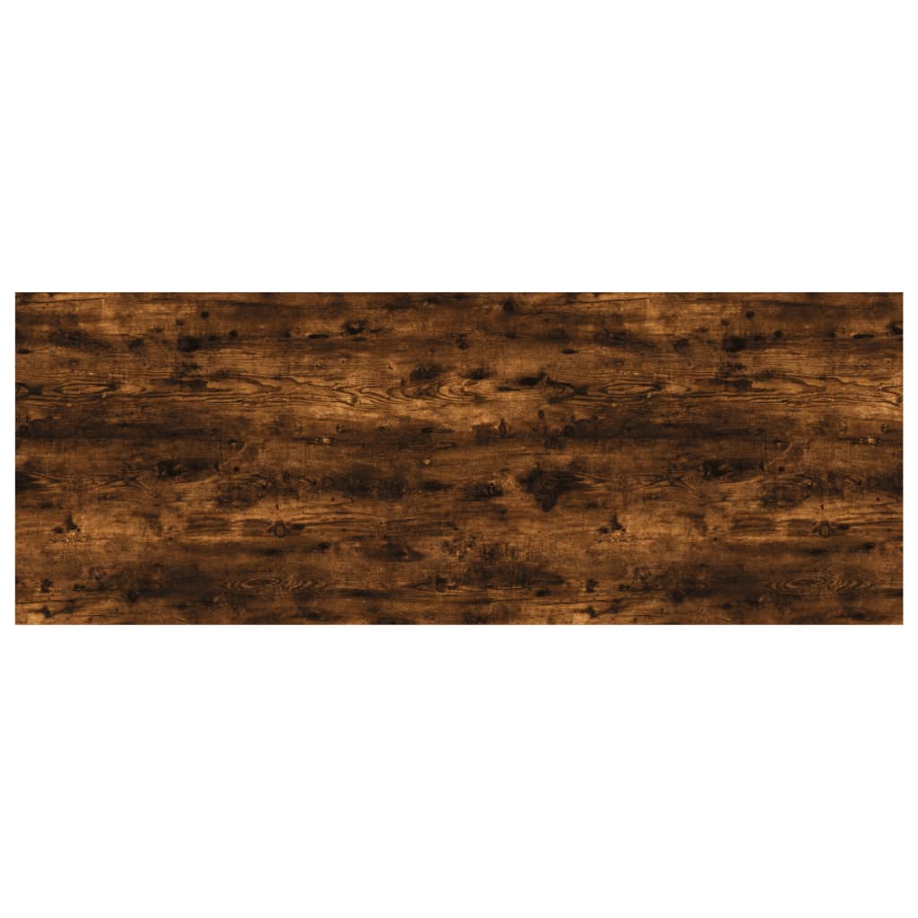 vidaXL 4 db füstös tölgy színű szerelt fa fali polc 80 x 30 x 1,5 cm