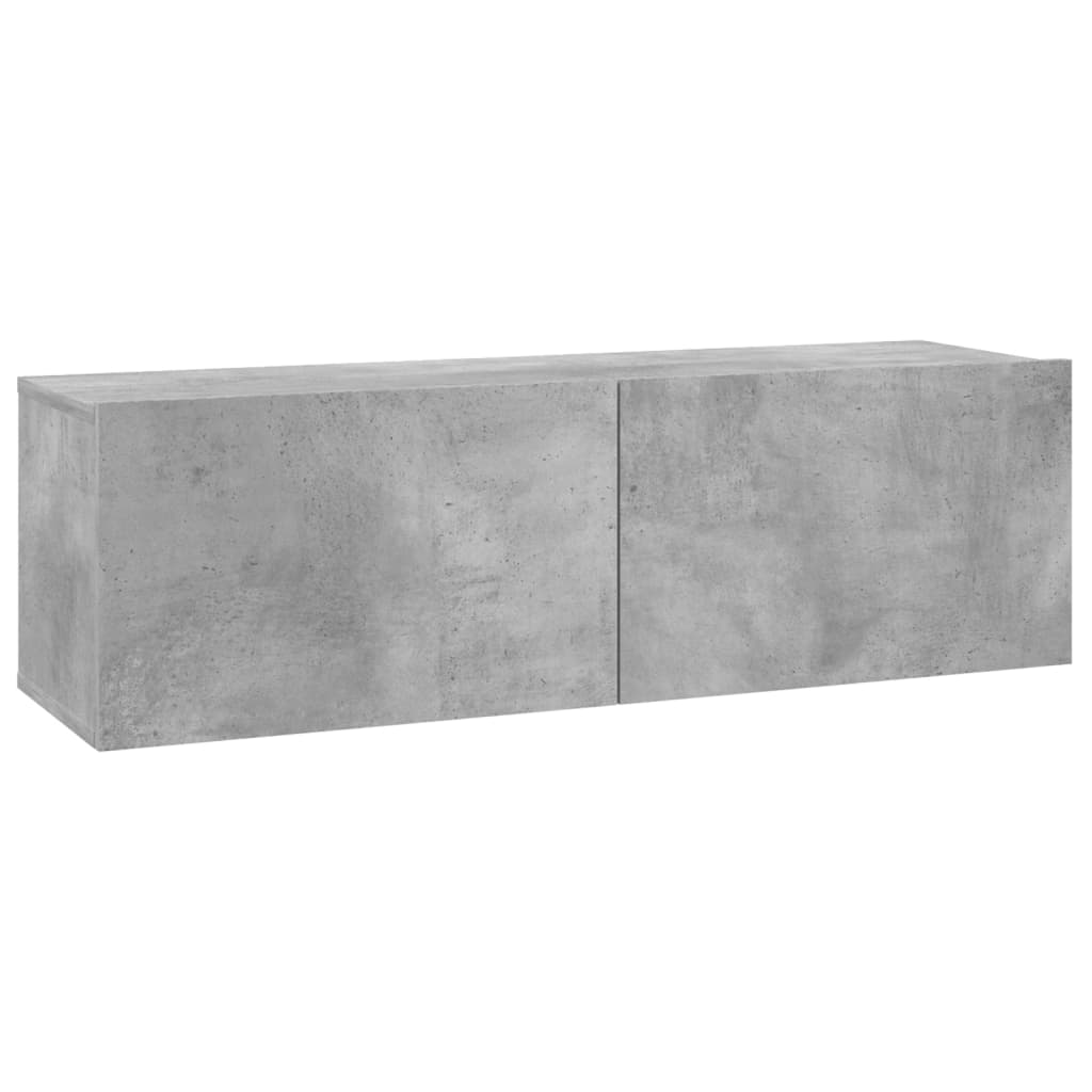 vidaXL betonszürke forgácslap TV-szekrény 100 x 30 x 30 cm