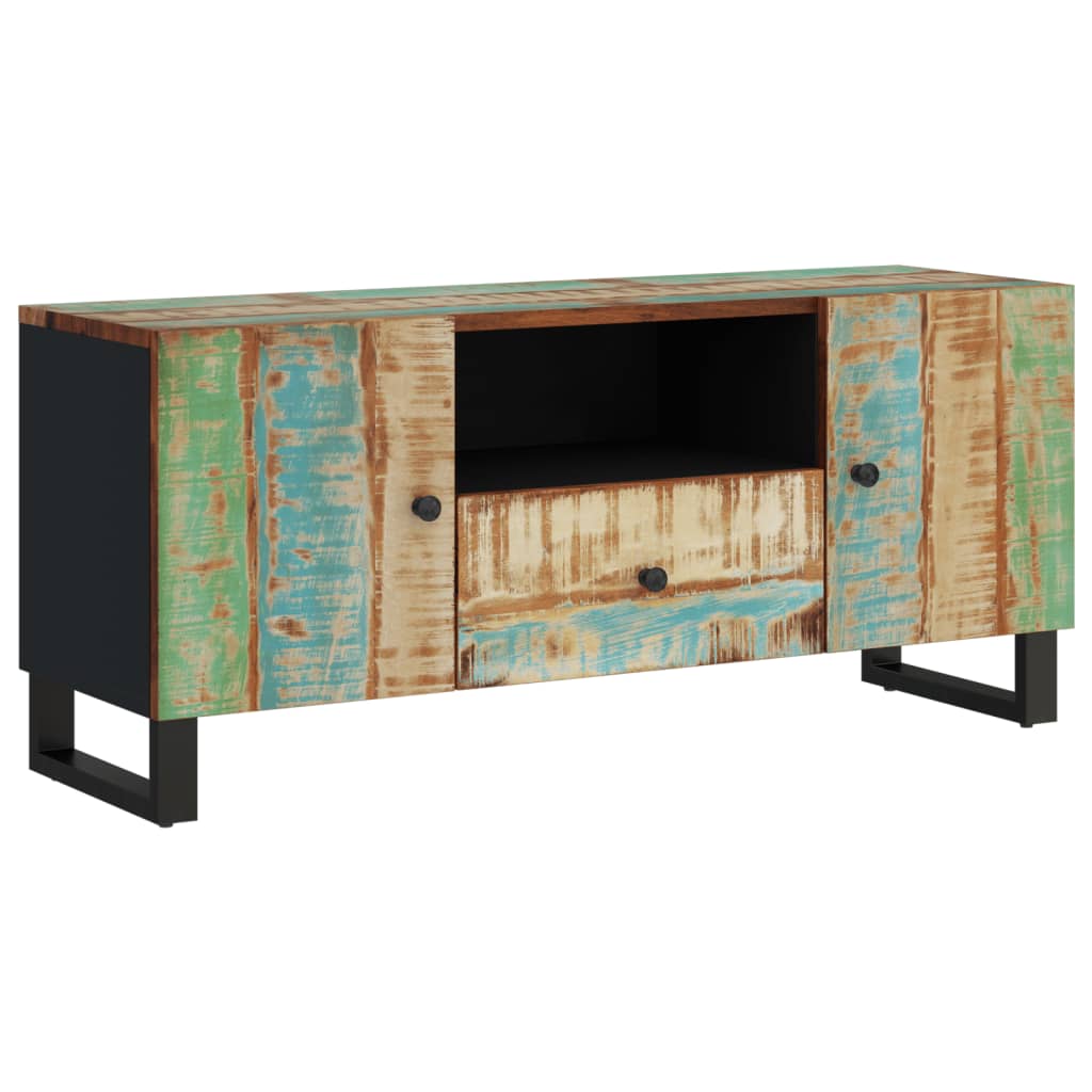 vidaXL tömör újrahasznosított és szerelt fa TV-szekrény 105x33,5x46 cm