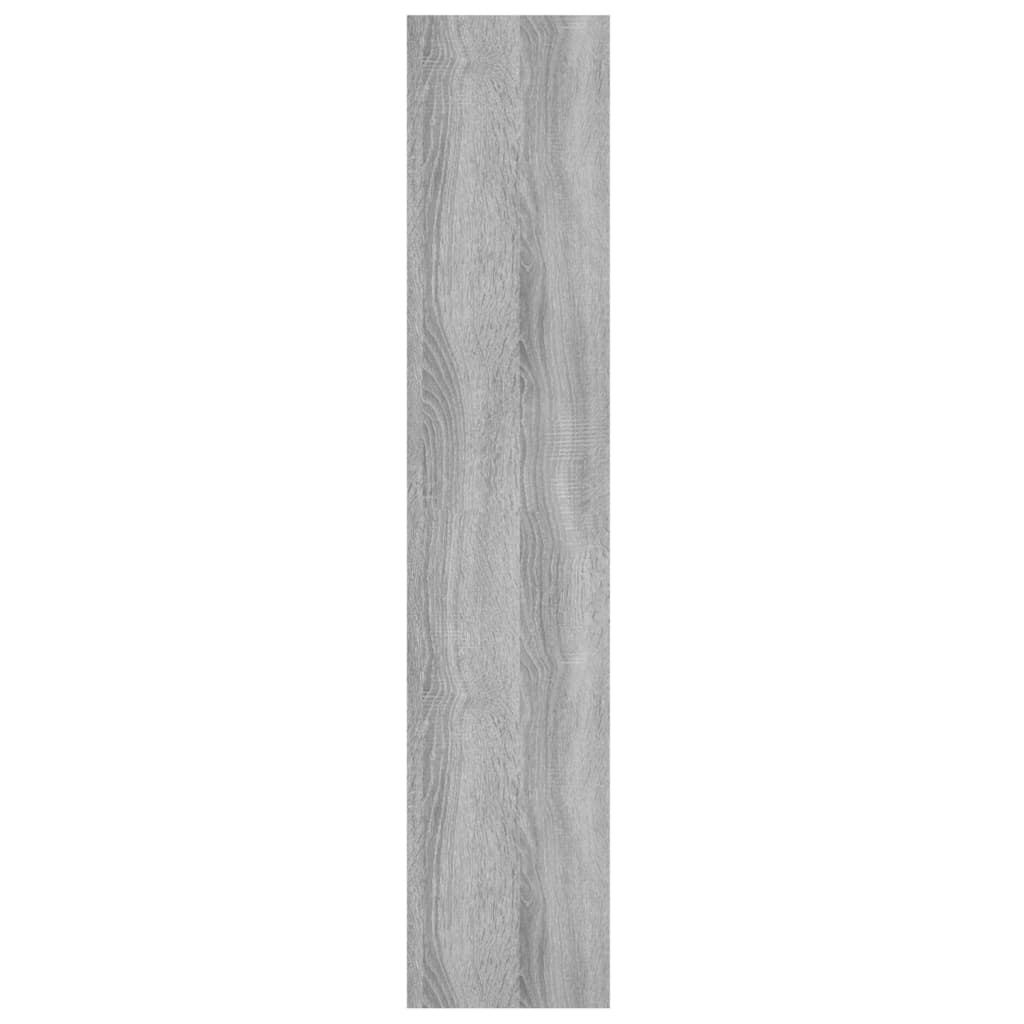 vidaXL szürke sonoma színű szerelt fa fali polc 90 x 16 x 78 cm