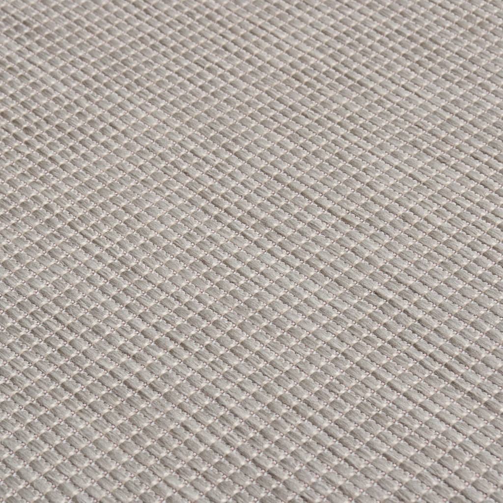 vidaXL tópszínű lapos szövésű kültéri szőnyeg 160 x 230 cm