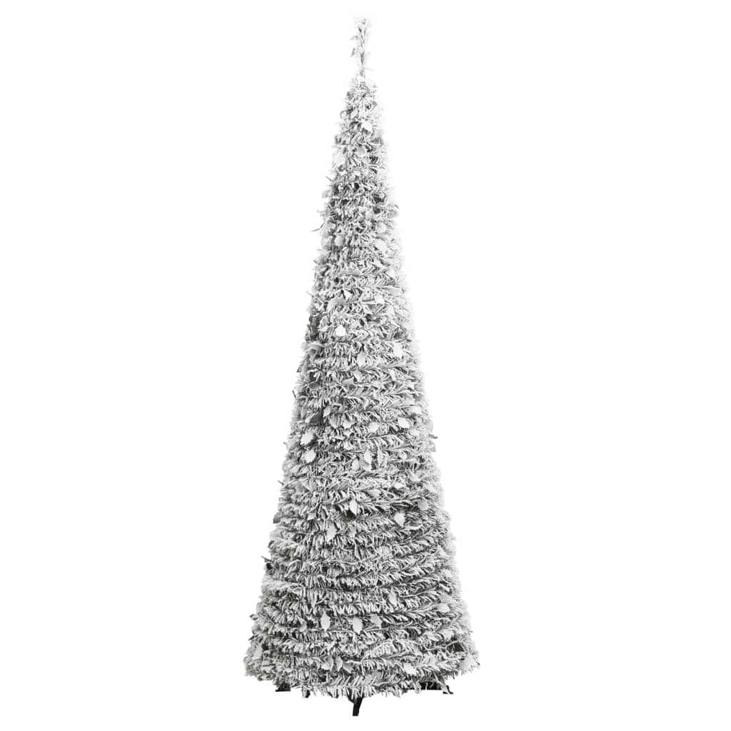 vidaXL könnyen felállítható műkarácsonyfa hóval 50 LED-del 120 cm