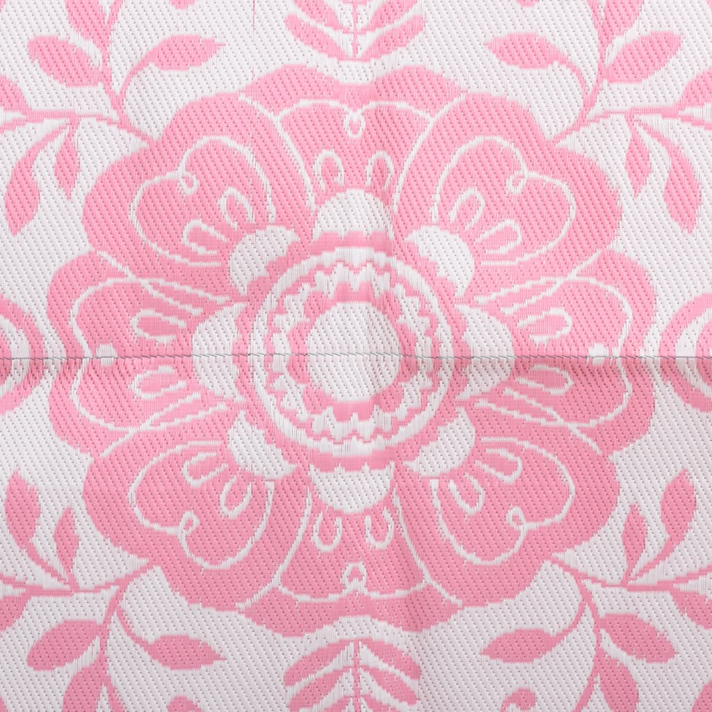 vidaXL rózsaszín PP kültéri szőnyeg 160 x 230 cm